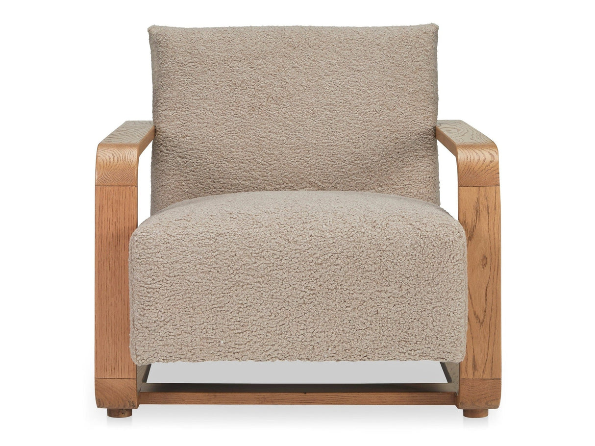Eckersley Beige Lounge Chair by Moe's Home at Eve Furniture