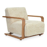 Eckersley Cream Lounge Chair by Moe's Home at Eve Furniture