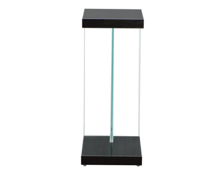 Elaina Chair Side End Table, Glossy Black by Steve Silver at Eve Furniture