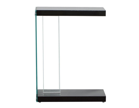 Elaina Chair Side End Table, Glossy Black by Steve Silver at Eve Furniture