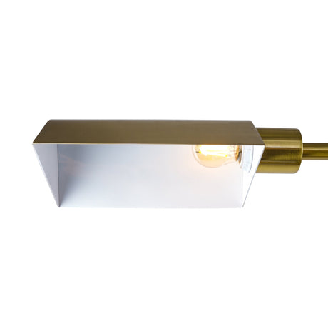 Elara Floor Lamp Gold outer and White inner by Ashcroft Imports at Eve Furniture