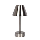 Elegance Rechargeable LED Table Lamp Brushed Nickel LED Touch Switch by Ashcroft Imports at Eve Furniture