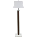Elena Brown 67-inch Square Tapered Mirrored Floor Lamp by Coaster at Eve Furniture