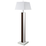 Elena Brown 67-inch Square Tapered Mirrored Floor Lamp by Coaster at Eve Furniture