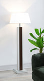 Elena Brown 67-inch Square Tapered Mirrored Floor Lamp by Coaster at Eve Furniture