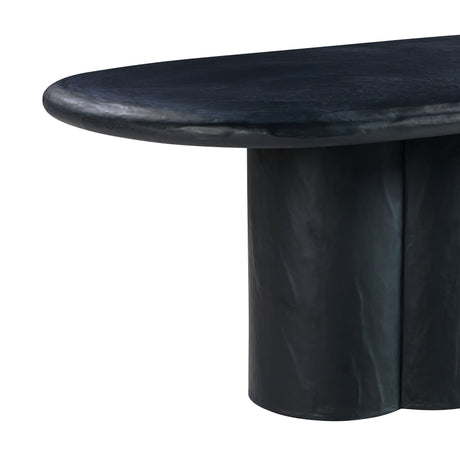 Elika Faux Plaster Indoor / Outdoor 80" Oval Dining Table by TOV Furniture at Eve Furniture
