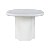Elika Faux Plaster Indoor / Outdoor 80" Oval Dining Table by TOV Furniture at Eve Furniture