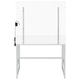 Eliza White and Chrome 2-piece Vanity Set with Hollywood Lighting by Coaster at Eve Furniture