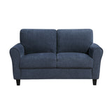 Ellery Navy Loveseat by Homelegance at Eve Furniture