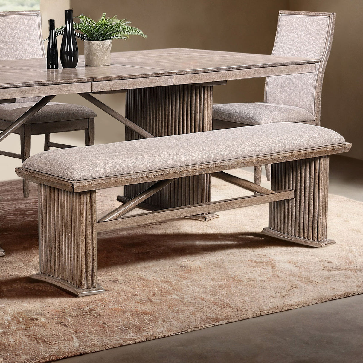 Ellesmere Natural Ash Dining Table by Furniture of America at Eve Furniture