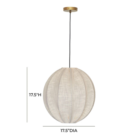Elliana Off-White Pendant Lamp by TOV Furniture at Eve Furniture