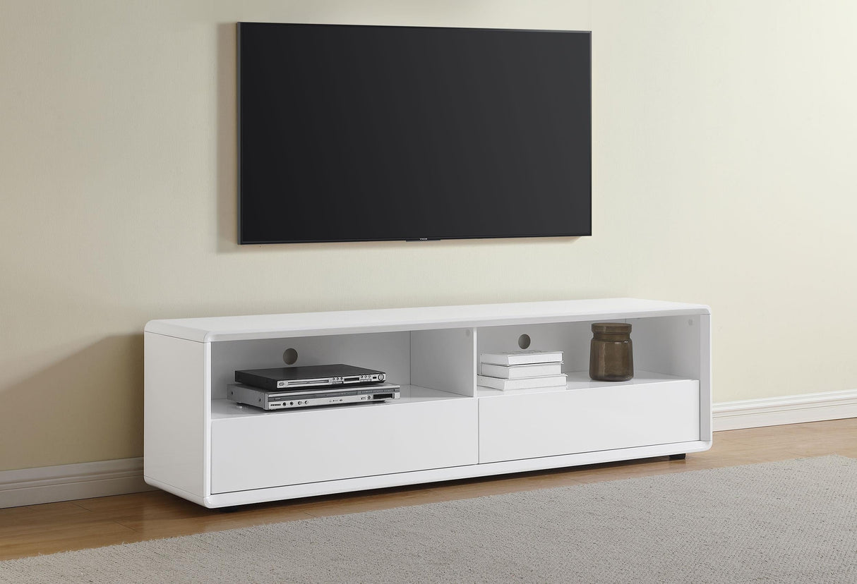 Ellice White TV Stand Media Console by Coaster at Eve Furniture