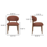 Ellie Rust Dining Chair by Moe's Home at Eve Furniture