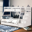 Ellington White Twin/Full Bunk Bed by Furniture of America at Eve Furniture