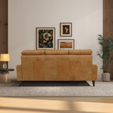 Elliot Incliner Sofa Left - Waxy Tan Leather by Ashcroft Imports at Eve Furniture