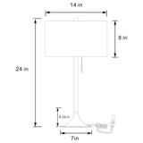 Elmira Gold 24-inch Drum Shade Metal Table Lamp by Coaster at Eve Furniture