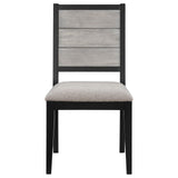 Elodie Grey/Black 5-Piece Dining Set with Extension Leaf by Coaster at Eve Furniture