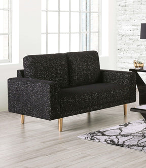 Elverum Black Loveseat by Furniture of America at Eve Furniture