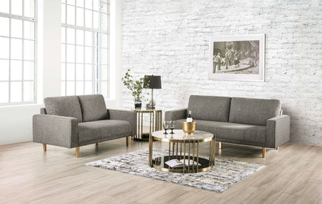 Elverum Charcoal Gray Loveseat by Furniture of America at Eve Furniture