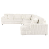 Emberson Ivory 4-Piece Upholstered Modular Sectional Sofa by Coaster at Eve Furniture