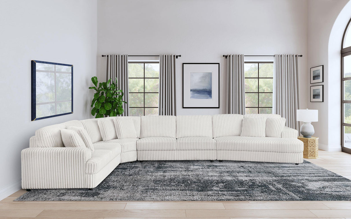 Emberson Ivory 4-Piece Upholstered Modular Sectional Sofa by Coaster at Eve Furniture