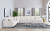 Emberson Ivory 4-Piece Upholstered Modular Sectional Sofa by Coaster at Eve Furniture