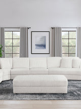 Emberson Ivory Upholstered Rectangular Storage Ottoman by Coaster at Eve Furniture