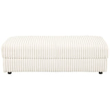 Emberson Ivory Upholstered Rectangular Storage Ottoman by Coaster at Eve Furniture