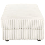 Emberson Ivory Upholstered Rectangular Storage Ottoman by Coaster at Eve Furniture
