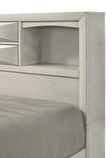 Emily White King Storage Platform Bed by Crown Mark at Eve Furniture