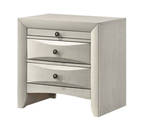 Emily White Nightstand by Crown Mark at Eve Furniture