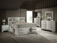Emily White Storage Platform Bedroom Set by Crown Mark at Eve Furniture