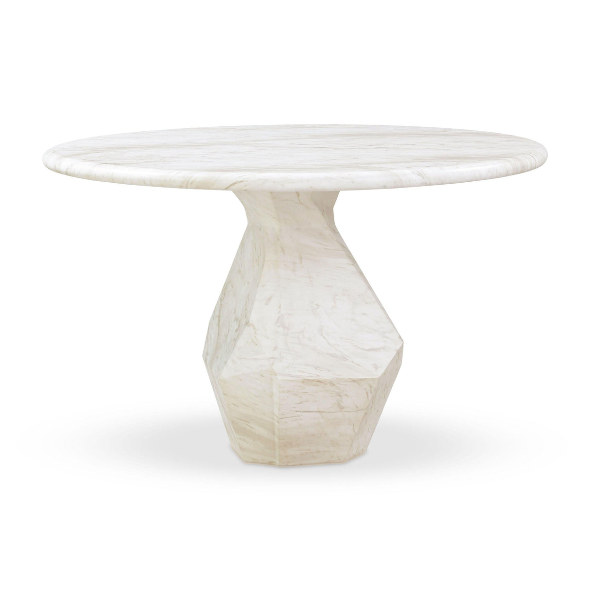 Esme Faux Marble Indoor / Outdoor 48" Round Dining Table by TOV Furniture at Eve Furniture
