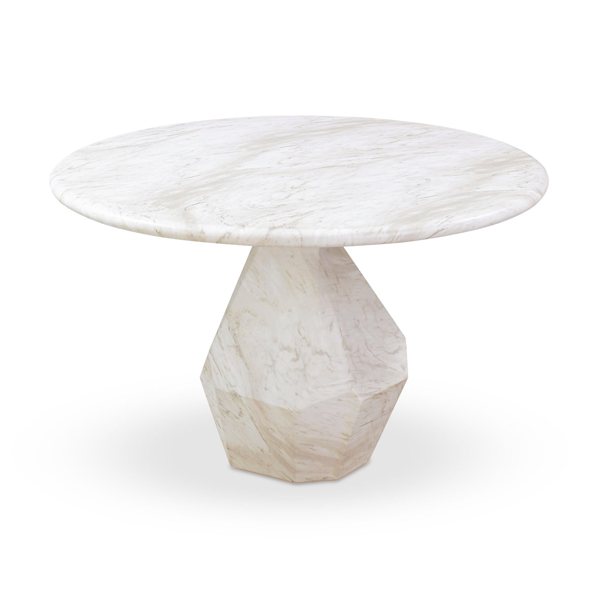 Esme Faux Marble Indoor / Outdoor 48" Round Dining Table by TOV Furniture at Eve Furniture