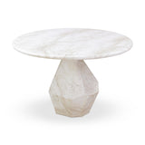 Esme Faux Marble Indoor / Outdoor 48" Round Dining Table by TOV Furniture at Eve Furniture