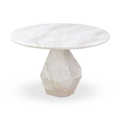 Esme Faux Marble Indoor / Outdoor 48" Round Dining Table by TOV Furniture at Eve Furniture