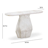 Esme Faux Marble Indoor / Outdoor Long Console Table by TOV Furniture at Eve Furniture