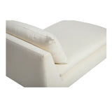Estelle Cream Chaise by Moe's Home at Eve Furniture