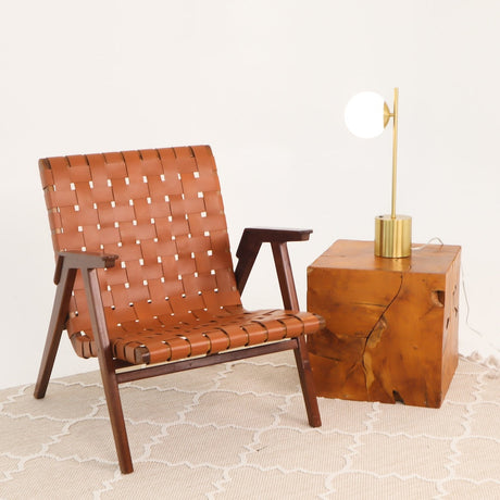 Ethereal Modern Small Brass Metal Table Lamp, Desk Lamp Fixture with White Glass Globe Shade by Ashcroft Imports at Eve Furniture