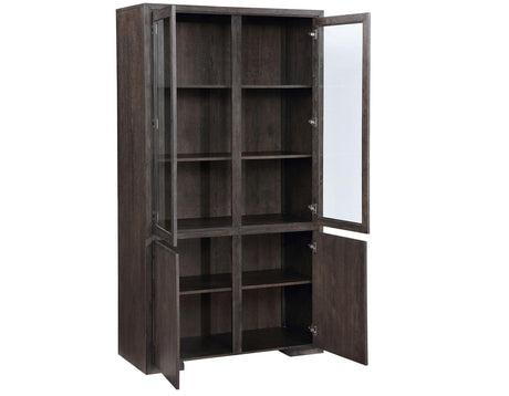 Evan Brown/Grey Curio by Steve Silver at Eve Furniture