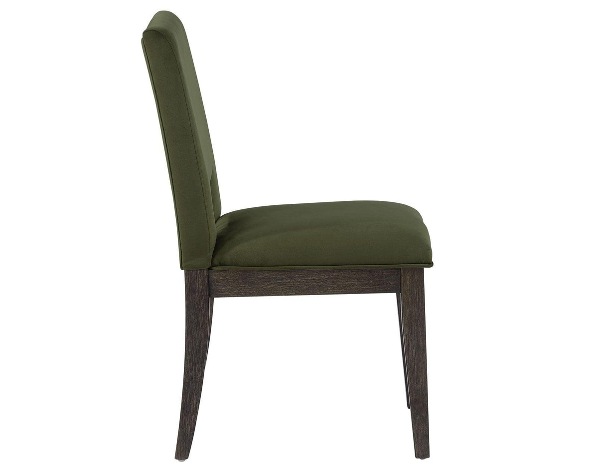 Evan Green Velvet Side Chair by Steve Silver at Eve Furniture