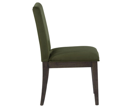 Evan Green Velvet Side Chair by Steve Silver at Eve Furniture