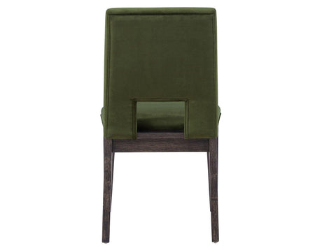 Evan Green Velvet Side Chair by Steve Silver at Eve Furniture
