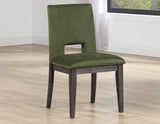Evan Green Velvet Side Chair by Steve Silver at Eve Furniture