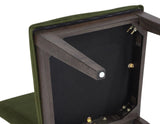 Evan Green Velvet Side Chair by Steve Silver at Eve Furniture