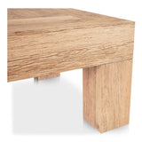 Evander Aged Oak Rectangle Coffee Table by Moe's Home at Eve Furniture