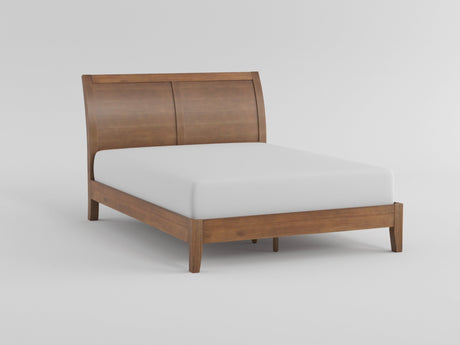 Evans Wire Brushed Light Brown Eastern King Platform Bed by Homelegance at Eve Furniture