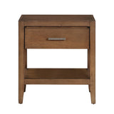 Evans Wire Brushed Light Brown Nightstand by Homelegance at Eve Furniture