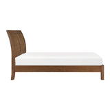 Evans Wire Brushed Light Brown Queen Platform Bed by Homelegance at Eve Furniture