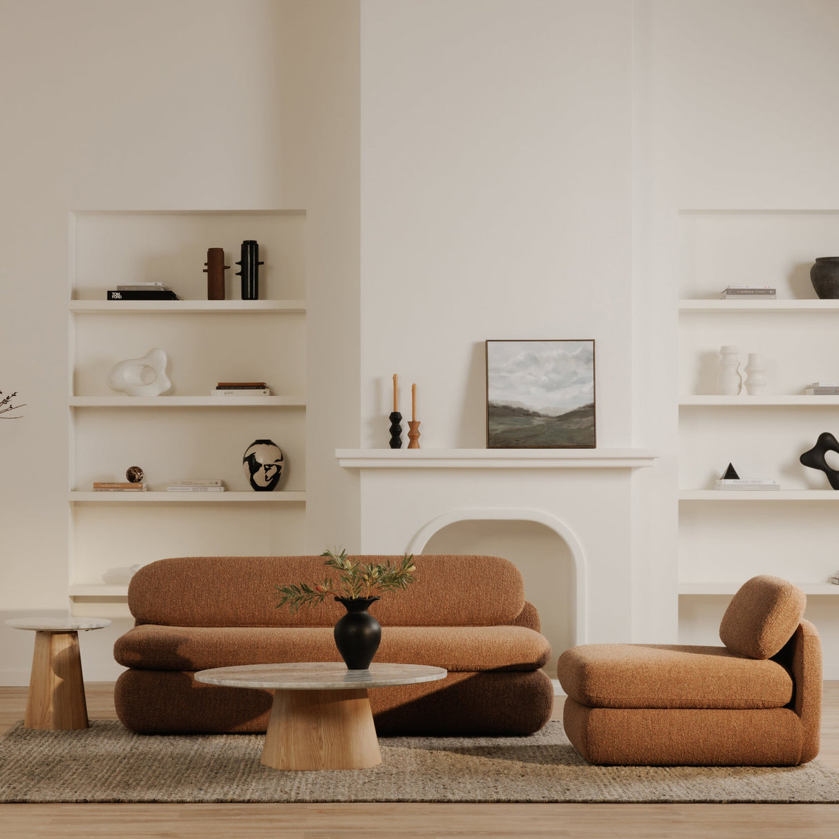 Evelyn Ashen Grey Coffee Table by Moe's Home at Eve Furniture